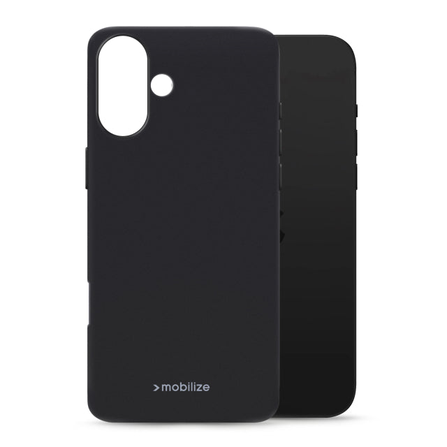 Coque souple Mobilize Gelly Case Apple iPhone 16 Plus Noir mat
