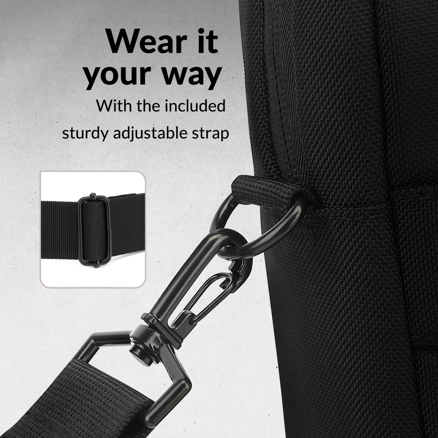 Mobilize Waterresistant Laptop Bag up to 17.3inch Black