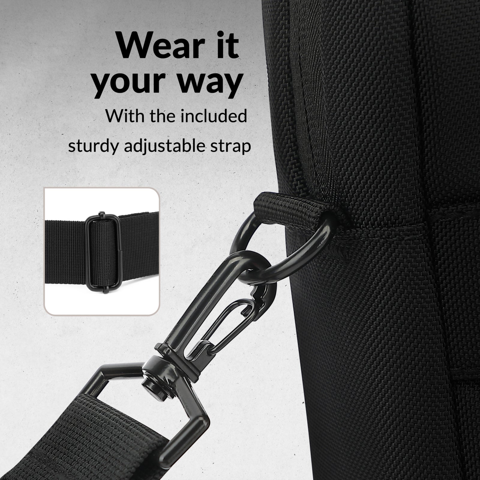 Mobilize Waterresistant Laptop Bag up to 17.3inch Black