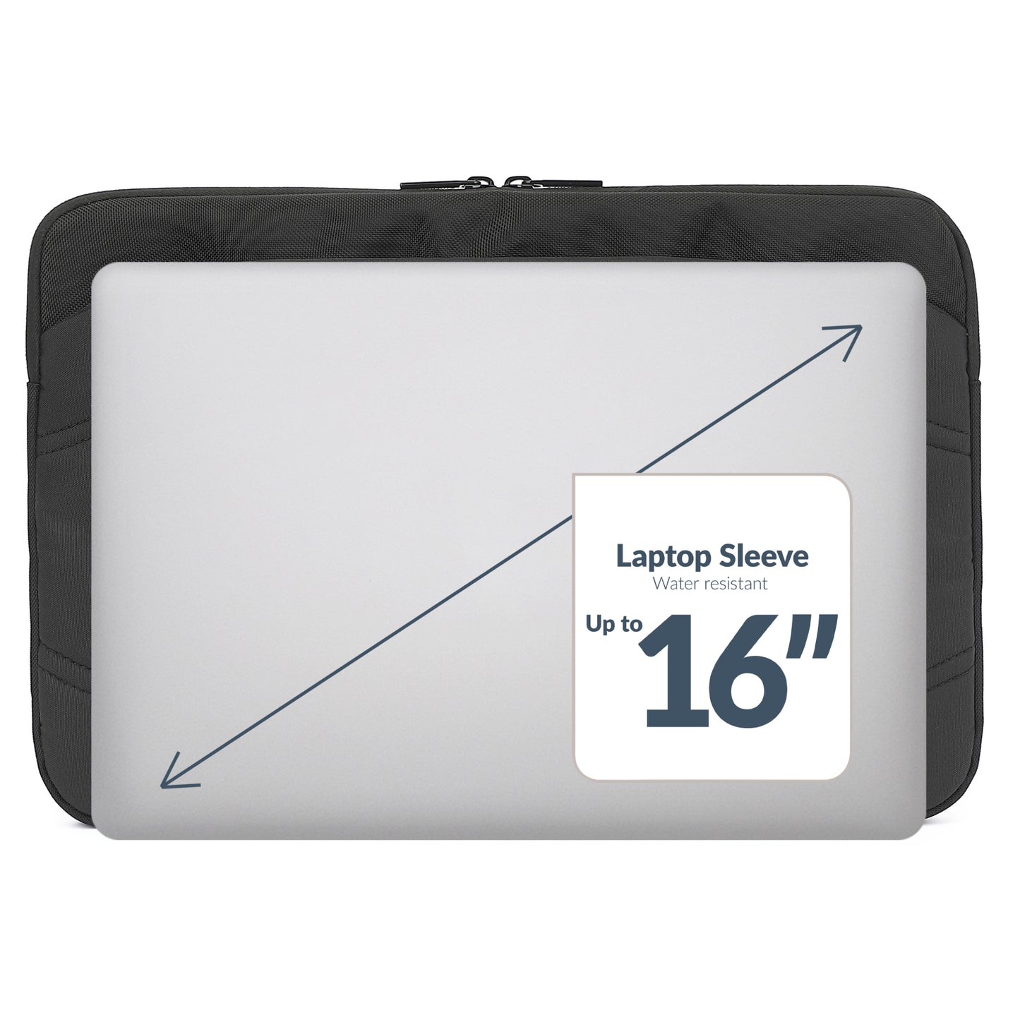 Mobilize Waterresistant Laptop Sleeve up to 16inch Black