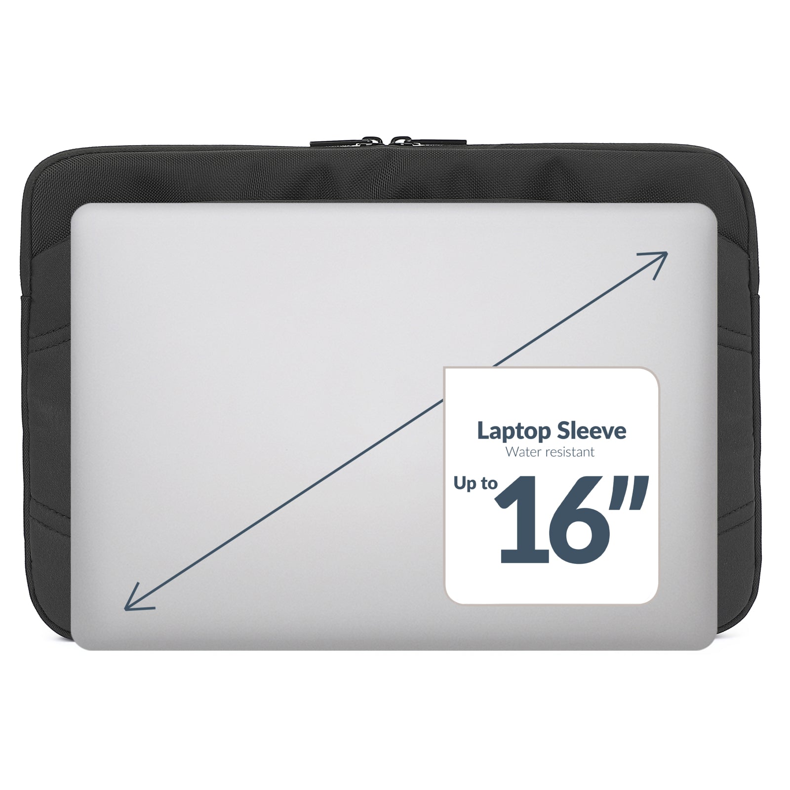 Mobilize Waterresistant Laptop Sleeve up to 16inch Black