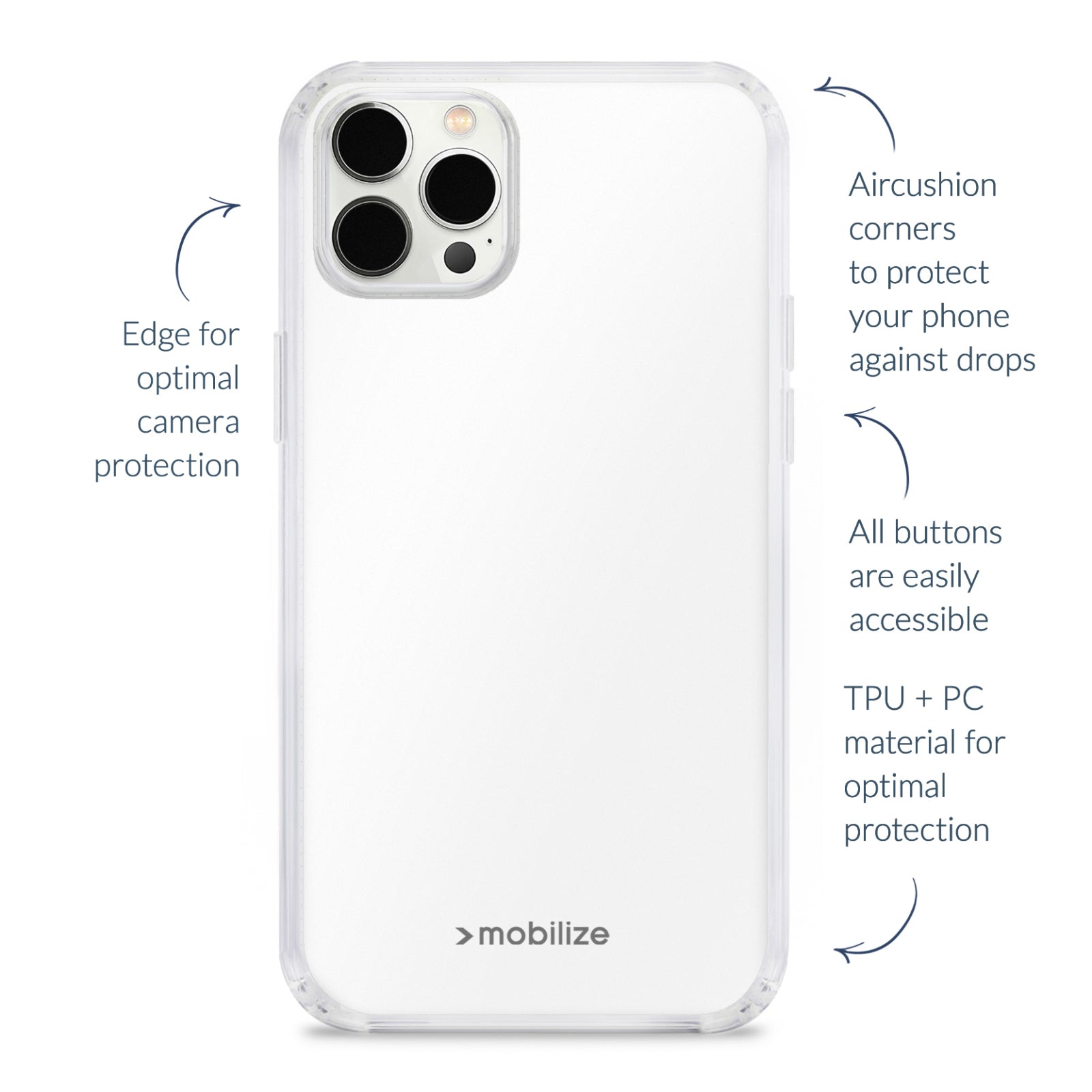 Mobilize Naked Protection Case Apple iPhone 16 Plus Clear