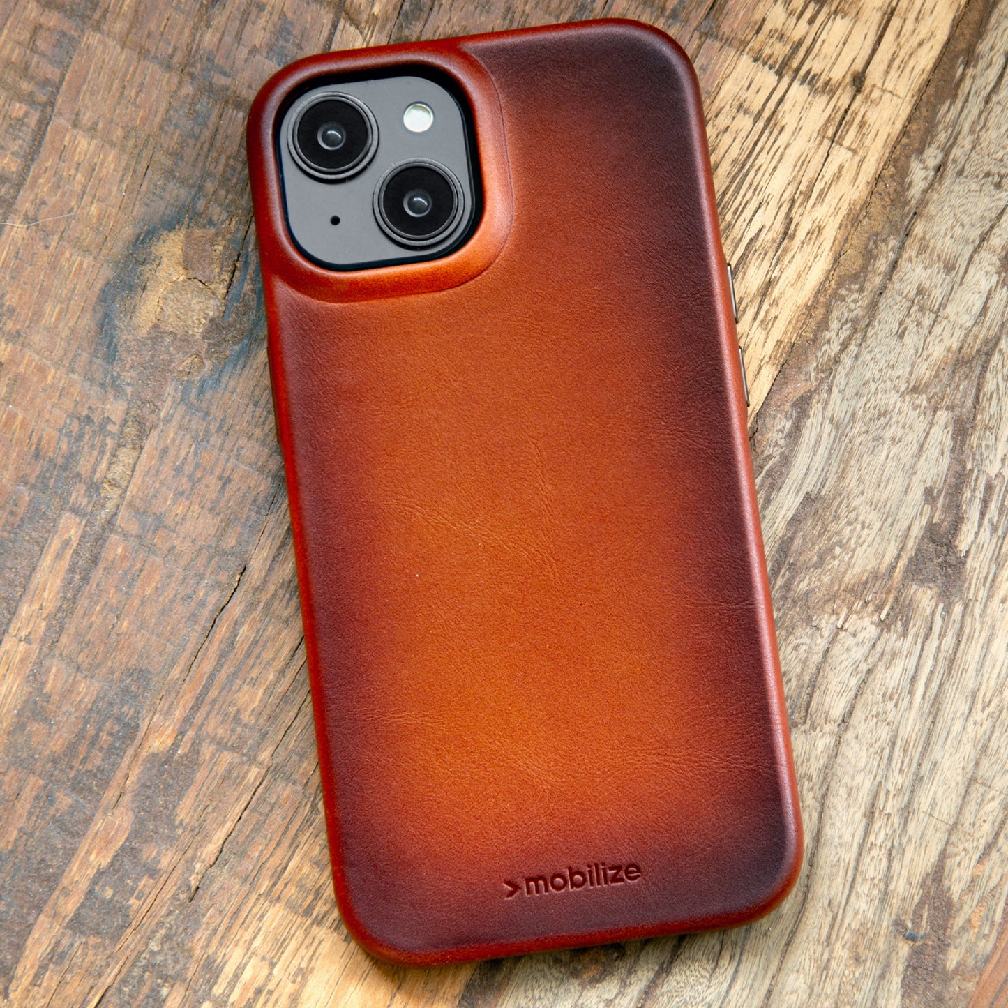 Mobilize Magsafe Compatible Premium Leather Case Apple iPhone 16 Pro Max Burned Cognac