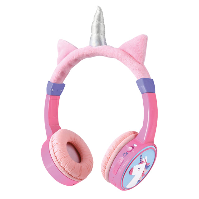 Mobilize Wireless/Wired Over-Ear-Kinderkopfhörer 85 dB Einhorn
