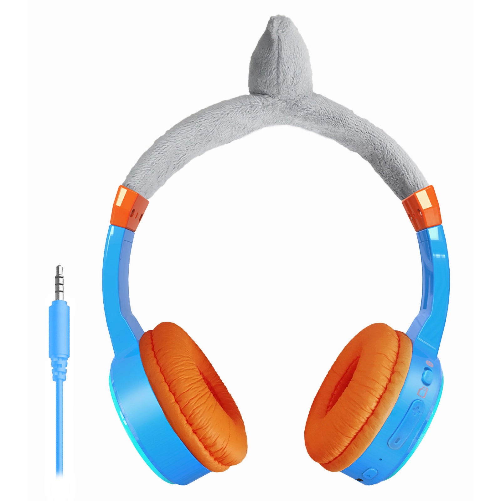 Mobilize Wireless/Wired Over Ear Kids Headphone 85dB Shark