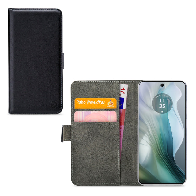 Mobilize Classic Gelly Wallet Book Case Motorola Moto E14 4G Schwarz