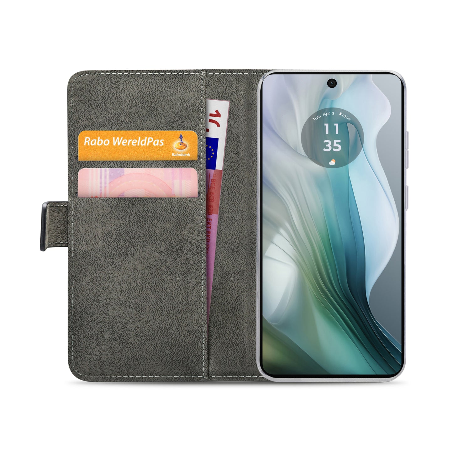 Mobilize Classic Gelly Wallet Book Case Motorola Moto E14 4G Black