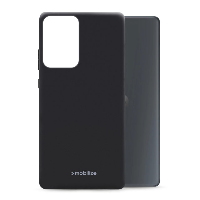 Mobilize Housse Gelly en caoutchouc Motorola Moto G85 Noir mat