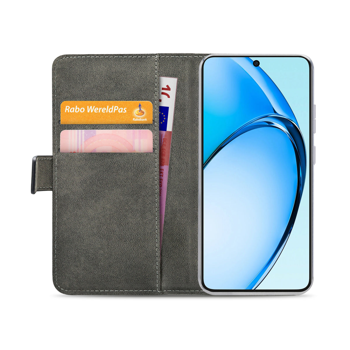 Mobilize Classic Gelly Wallet Book Case OPPO A60 Black