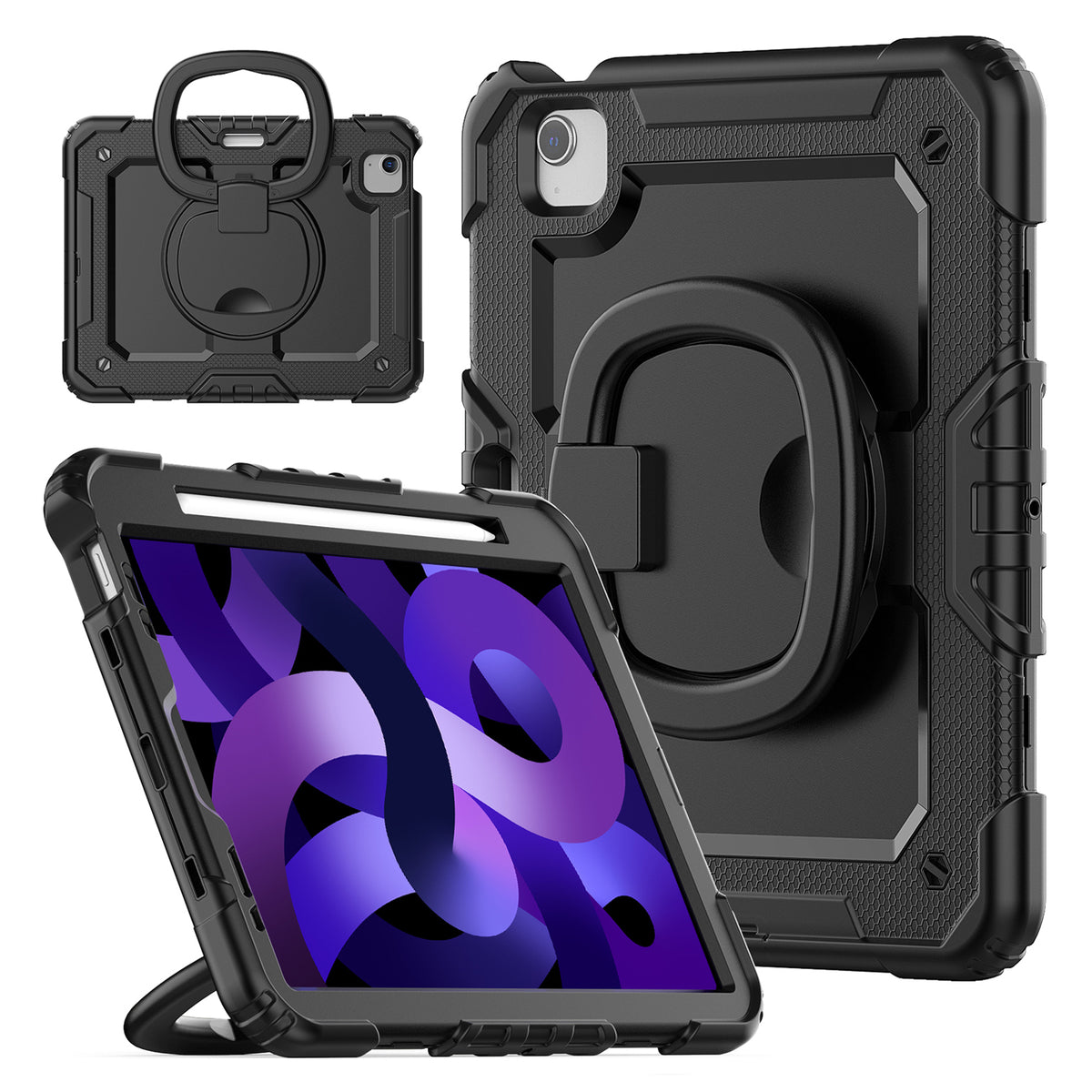 Mobilize Rotating Defender Case Stand Function for Apple iPad Pro 11 (21/22)/Air 10.9 (20/22) Black
