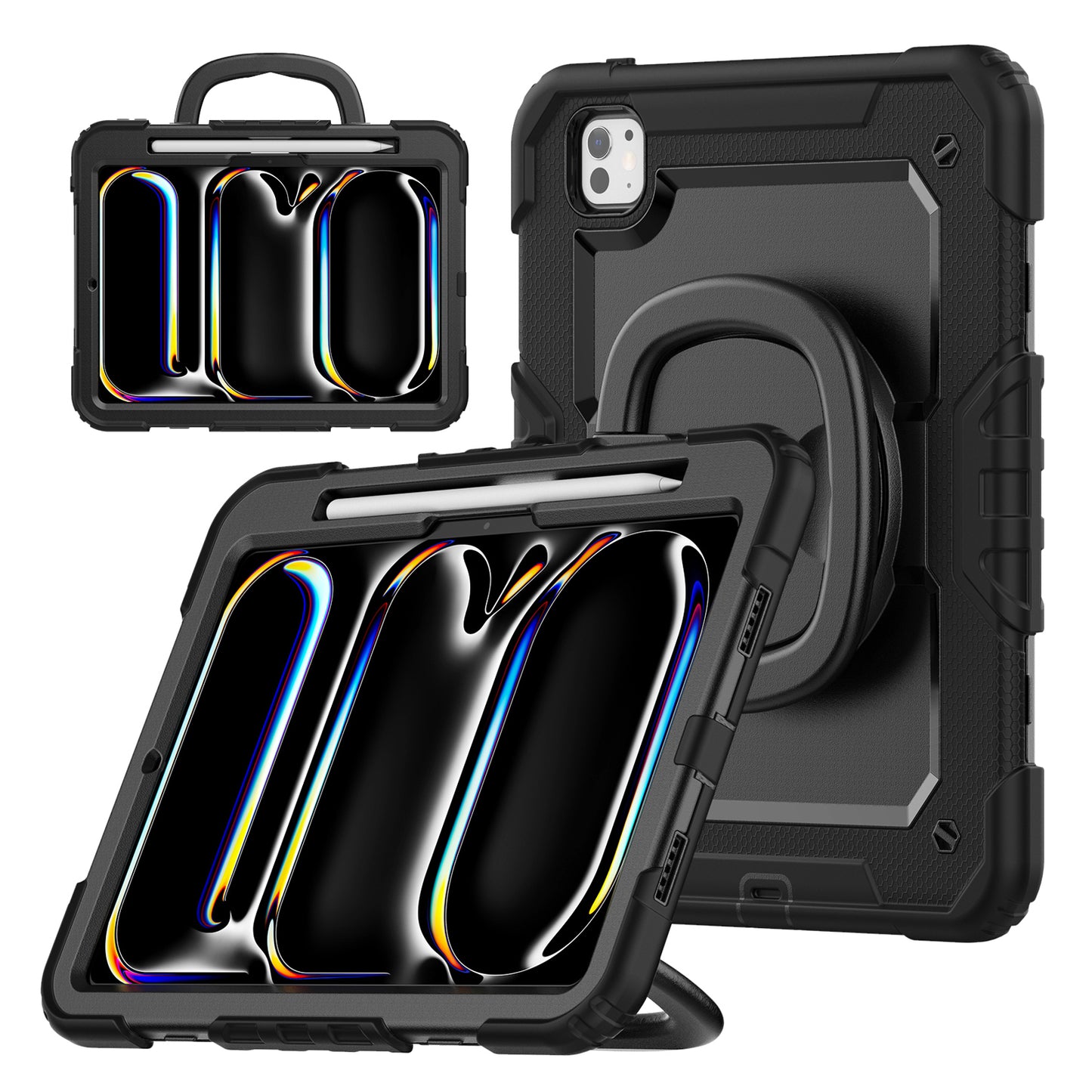 Mobilize Rotating Defender Case Stand Function for Apple iPad Pro 11 (2024/2025) Black