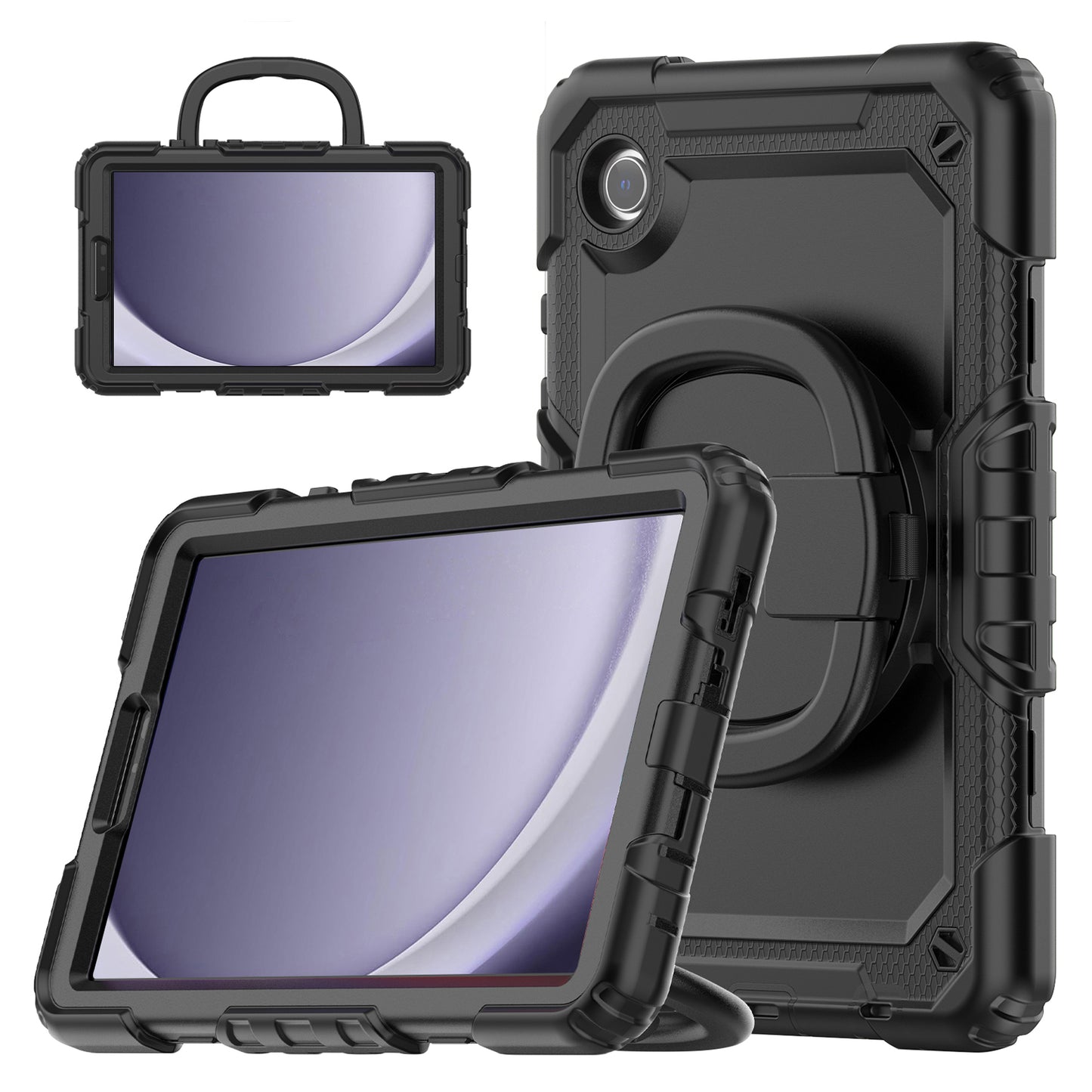 Mobilize Rotating Defender Case Stand Function for Samsung Galaxy Tab A9 8.7 Black