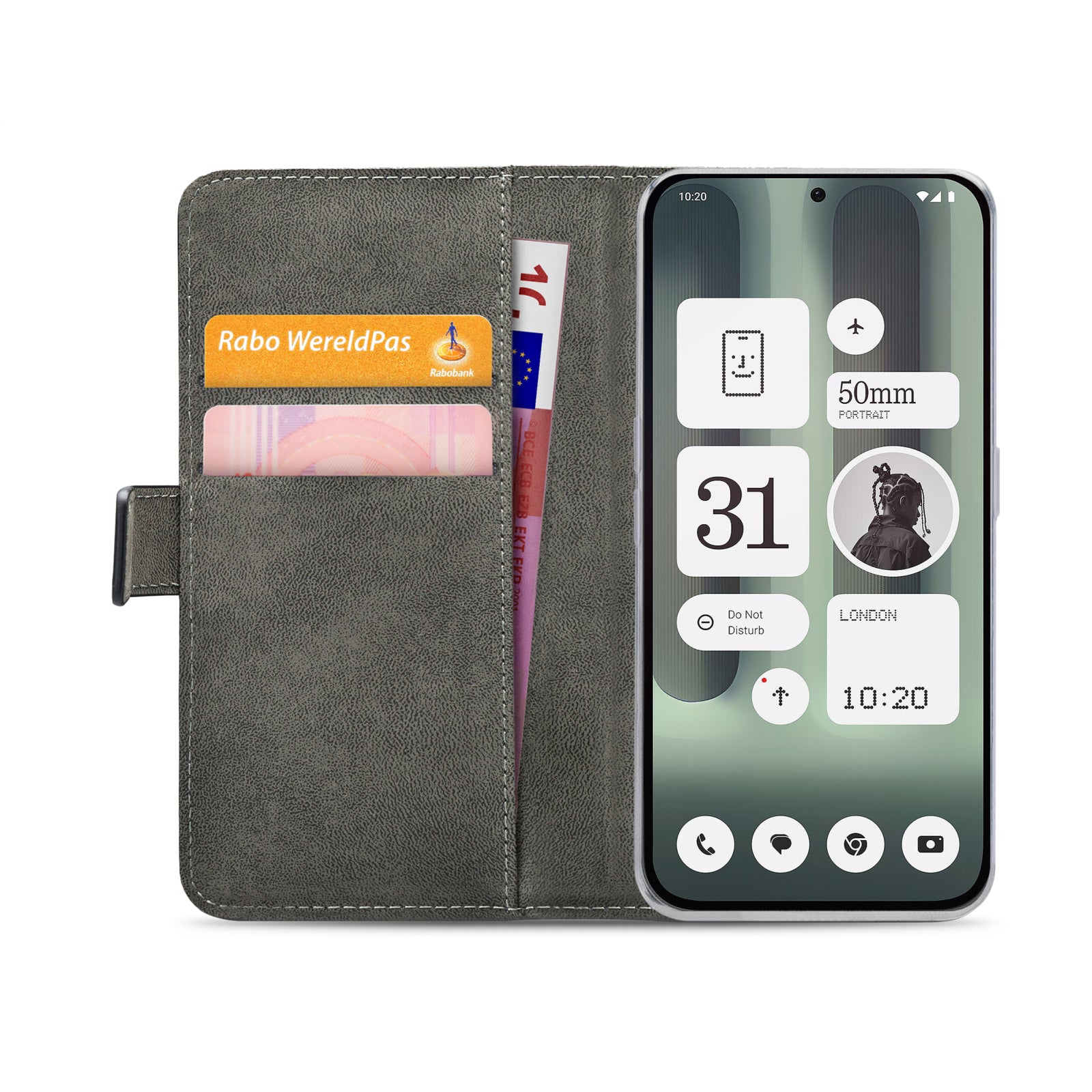 Mobilize Classic Gelly Wallet Book Case Nothing Phone (2a) Plus Black