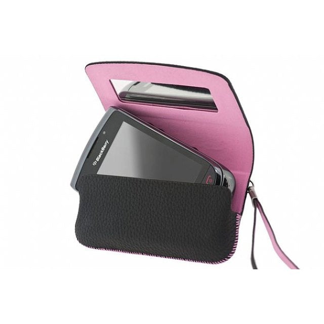ASY-31014-001/ACC-32839-201 BlackBerry Leather Folio 98XX Black Pink Accent