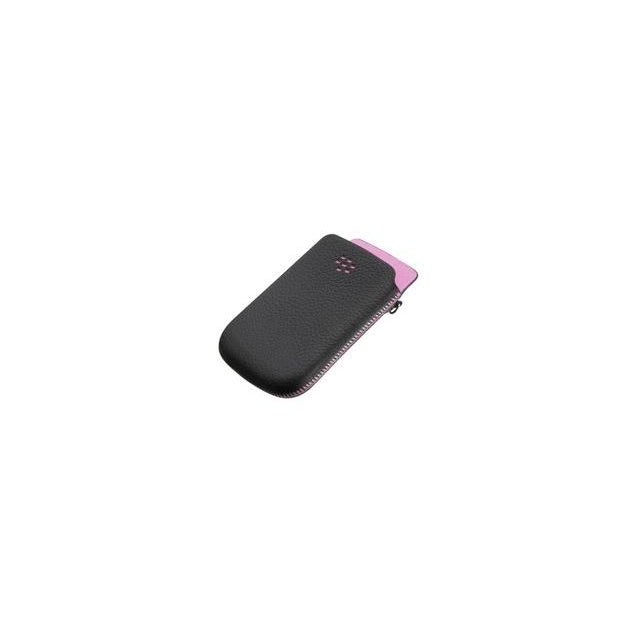 HDW-31015-002/ACC-32840-200 BlackBerry Ledertasche Torch 9800/9810 Schwarz Pink Akzent