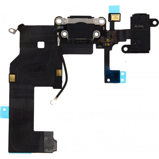 Replacement Charge/Data Connector incl. Flex Cable for Apple iPhone 5 Black OEM