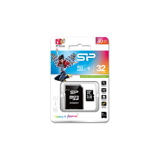 Silicon Power Micro SDHC incl. SD Adapter 32GB Class 10