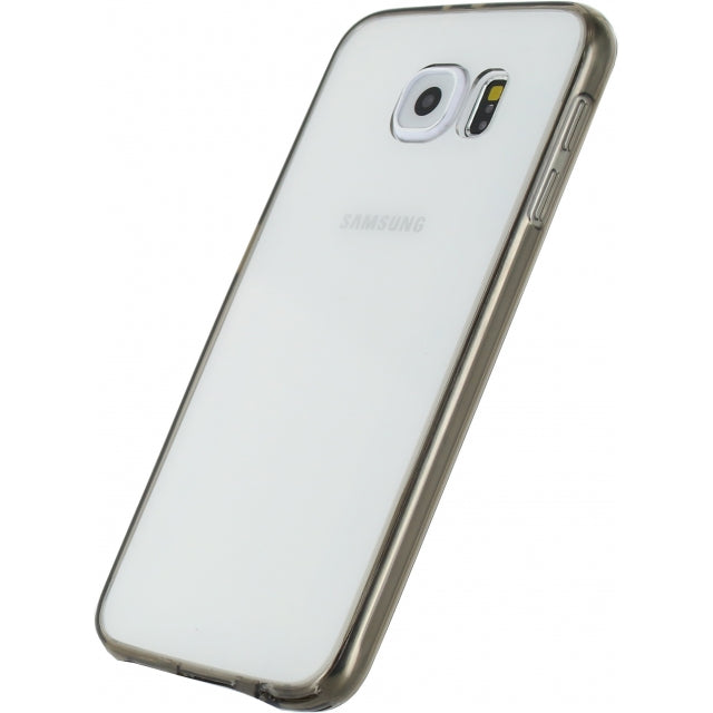 Xccess TPU/PC Hülle Samsung Galaxy S6 Transparent/Schwarz