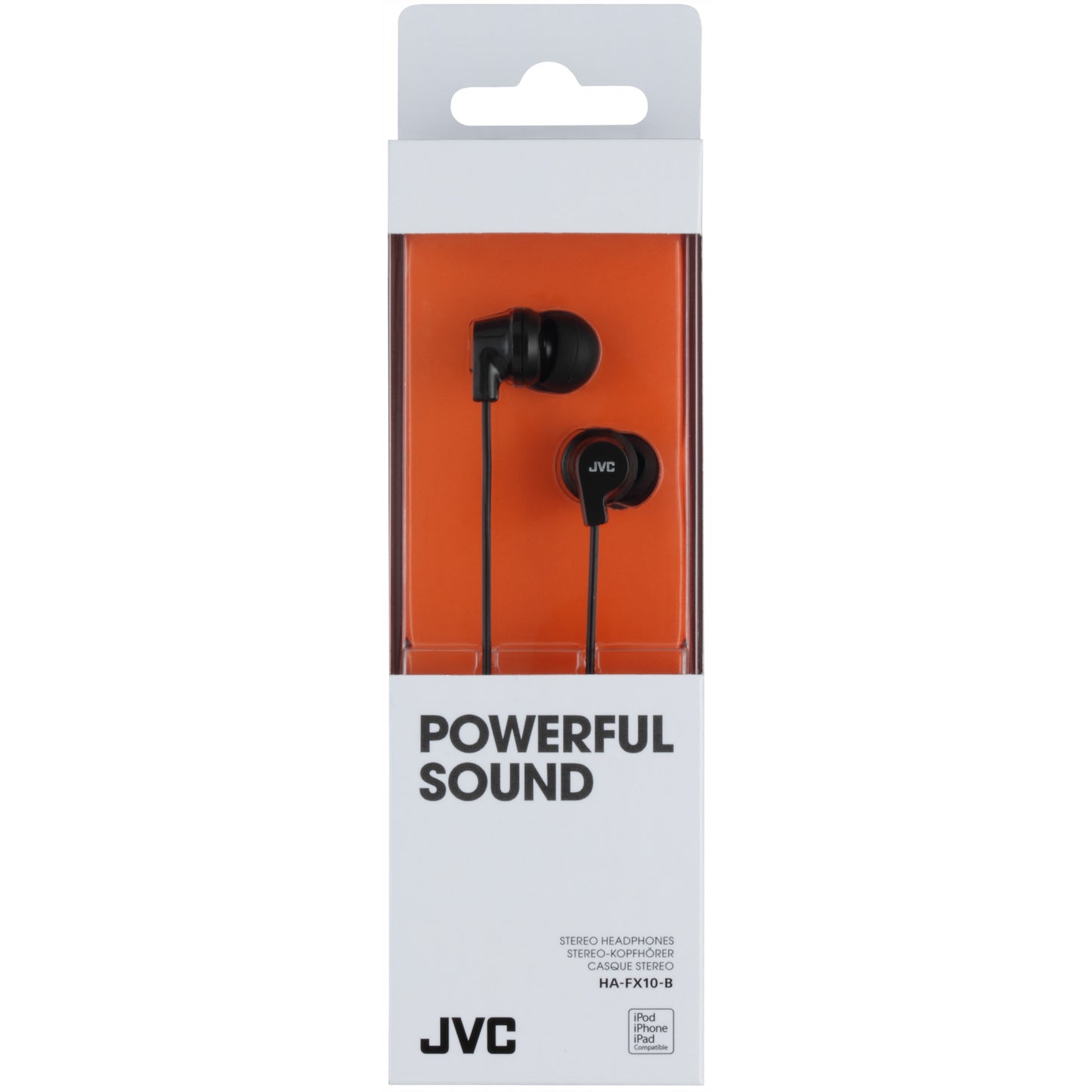 HA-FX10-B JVC Colourful Inner Ear Headphone Black