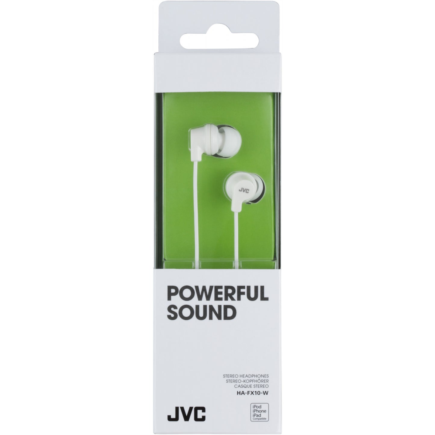 HA-FX10-W JVC Colourful Inner Ear Headphone White