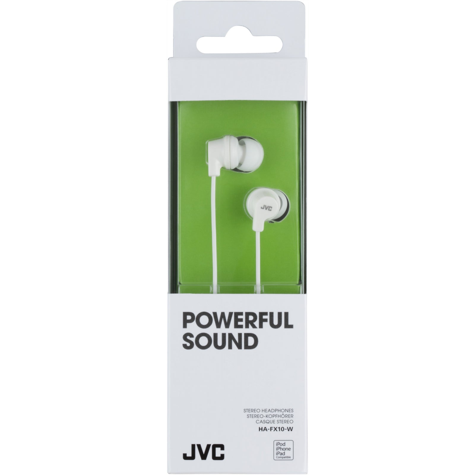 HA-FX10-W JVC Colourful Inner Ear Headphone White