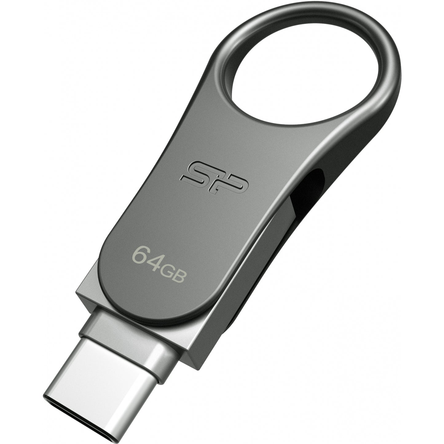 Silicon Power C80 Dual USB Pendrive Mobile 64GB USB-C Grey