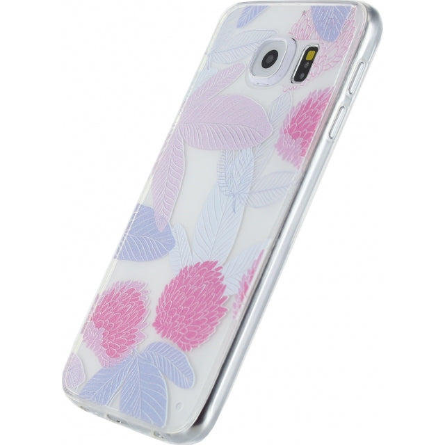 Xccess TPU/PC Case Samsung Galaxy S6 Transparent/Floral Pink