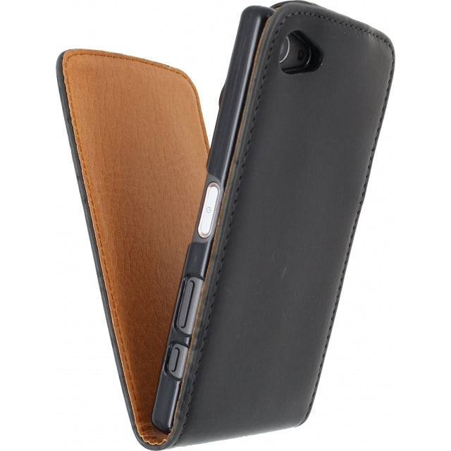Xccess Flip Case Sony Xperia Z5 Compact Schwarz