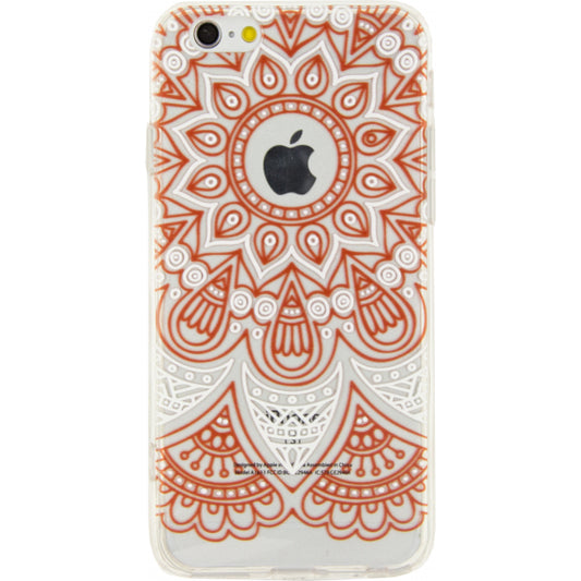 Xccess TPU/PC Case Apple iPhone 6/6S Transparent/Orange Oriental