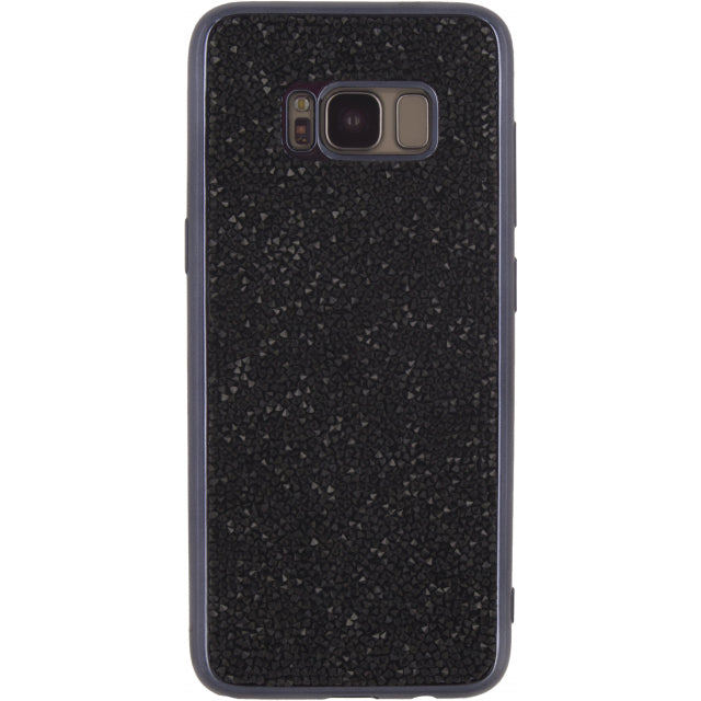 Xccess TPU Case Samsung Galaxy S8+ Metallic Edge with Glitter Stones Black