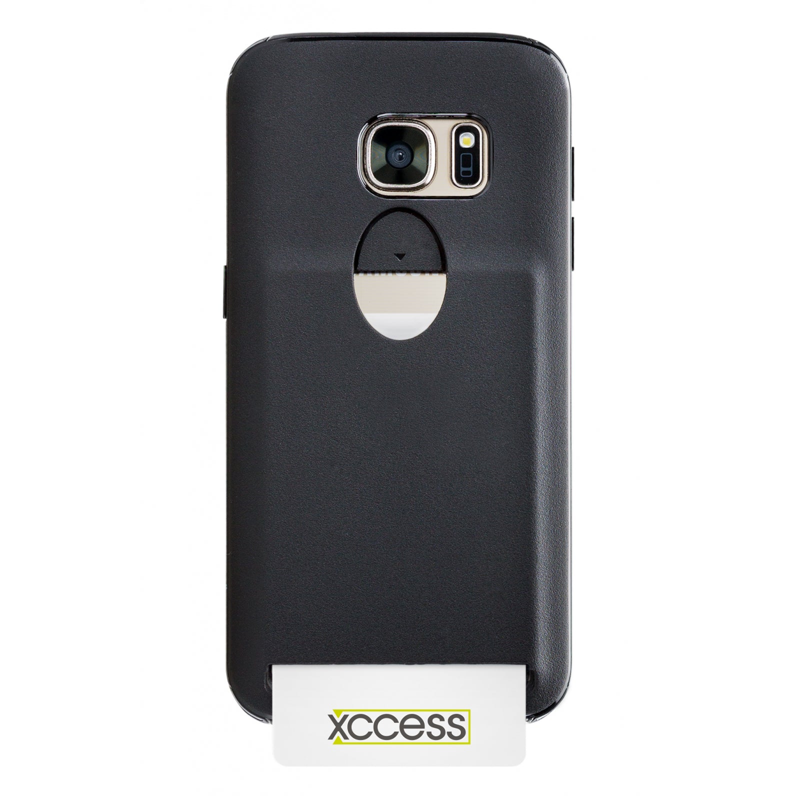 Xccess Matt TPU Card Case Samsung Galaxy S7 Black