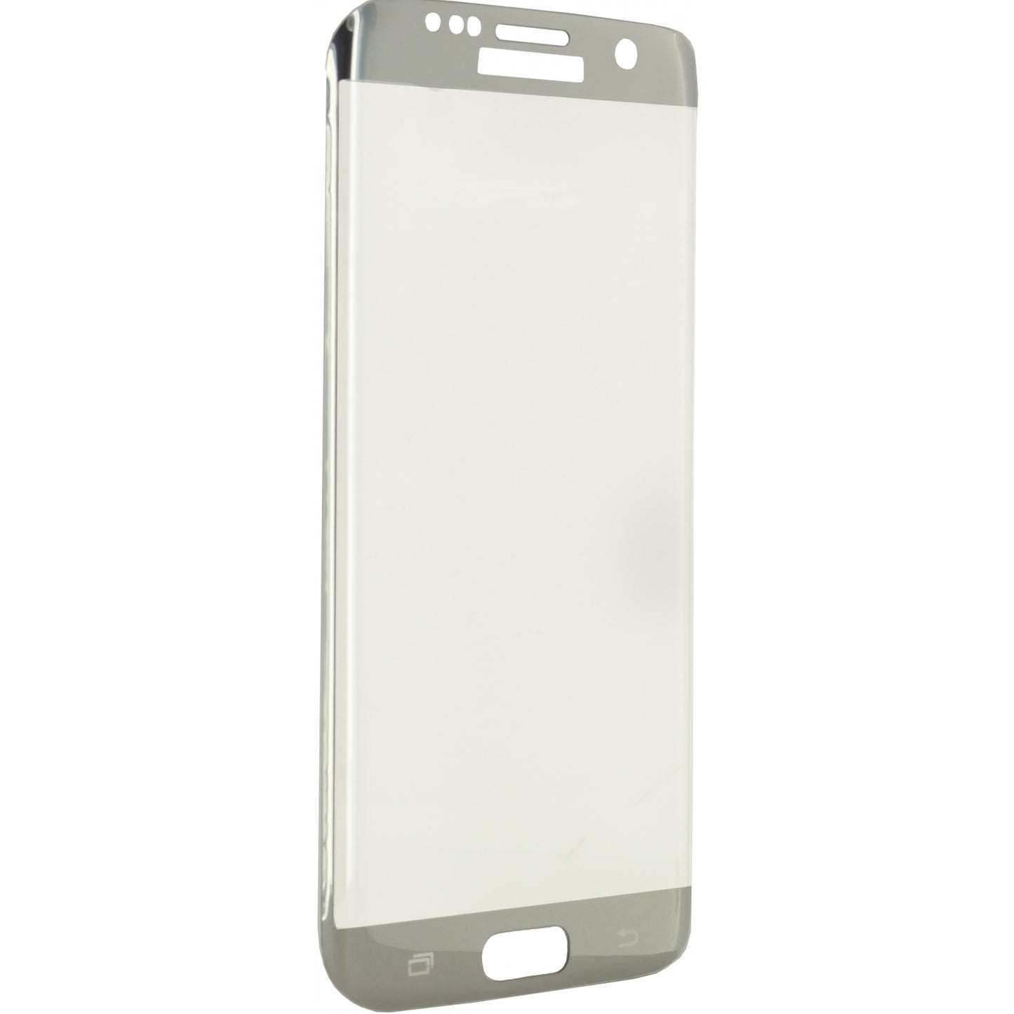 Mobilize Edge-To-Edge Glass Screen Protector Samsung Galaxy S7 Edge Silver