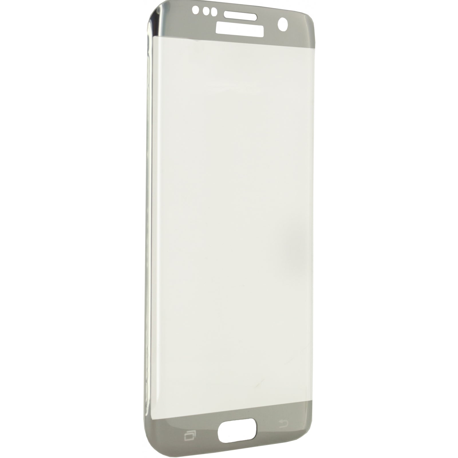 Mobilize Edge-To-Edge Glass Screen Protector Samsung Galaxy S7 Edge Silver