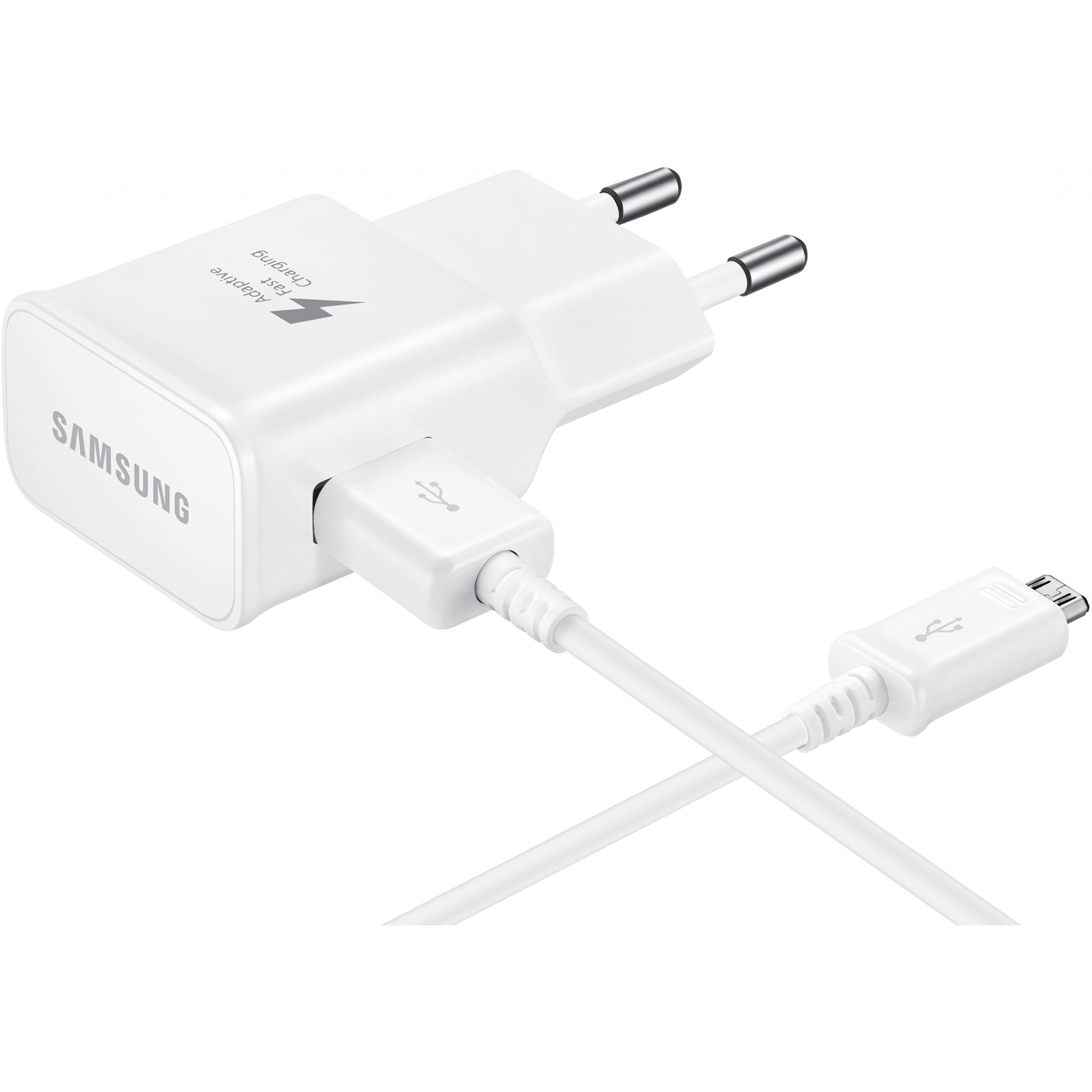 EP-TA20EWEUGWW Samsung Quick Travel Charger incl. Micro USB Cable 2.0A White Bulk