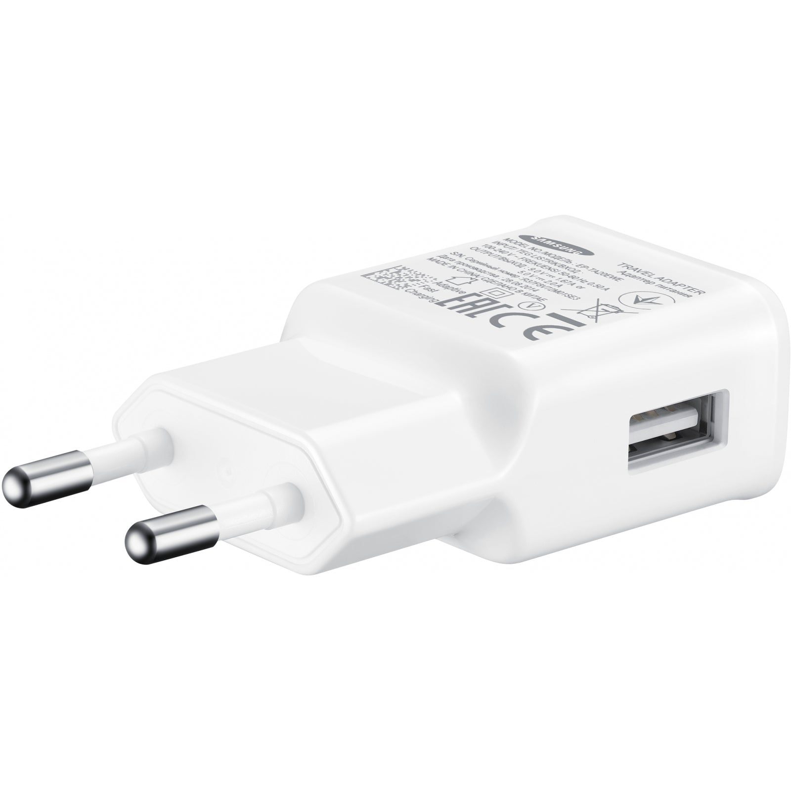 EP-TA20EWEUGWW Samsung Quick Travel Charger incl. Micro USB Cable 2.0A White Bulk