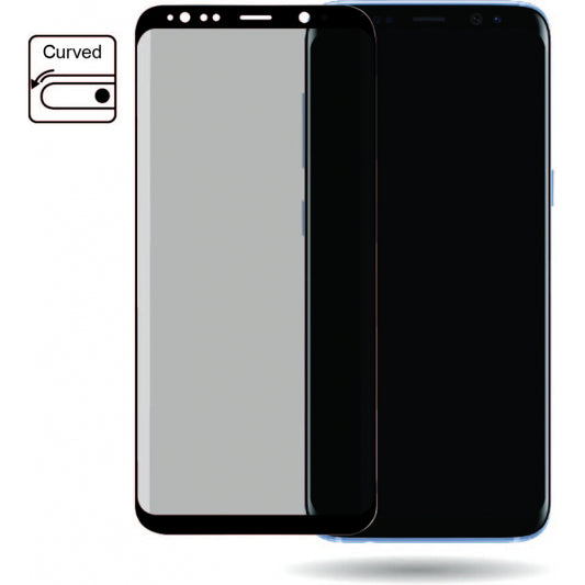 Mobilize Edge-To-Edge Glass Screen Protector Samsung Galaxy S8 Black Edge Glue