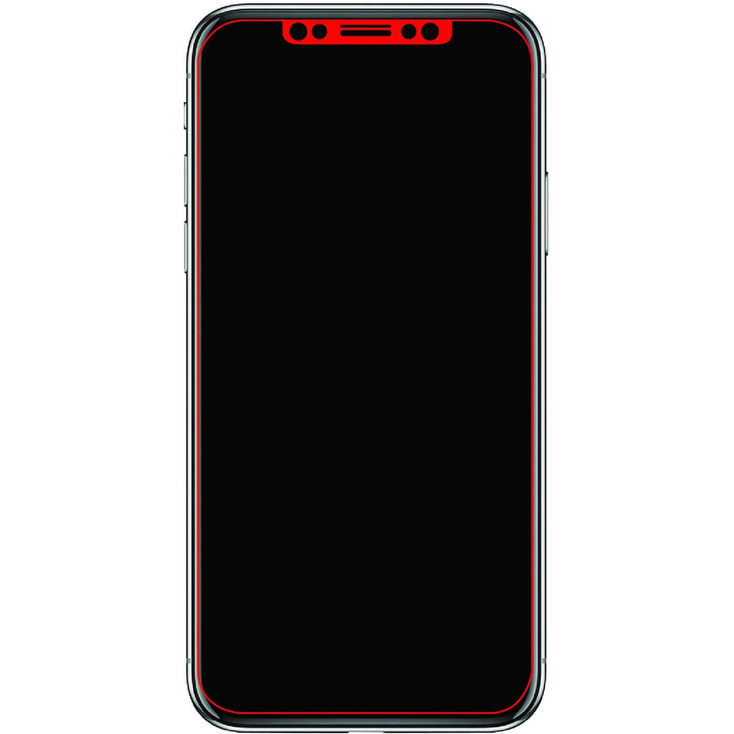 Mobilize Edge-To-Edge Glass Screen Protector Apple iPhone X/Xs/11 Pro Black Full Glue