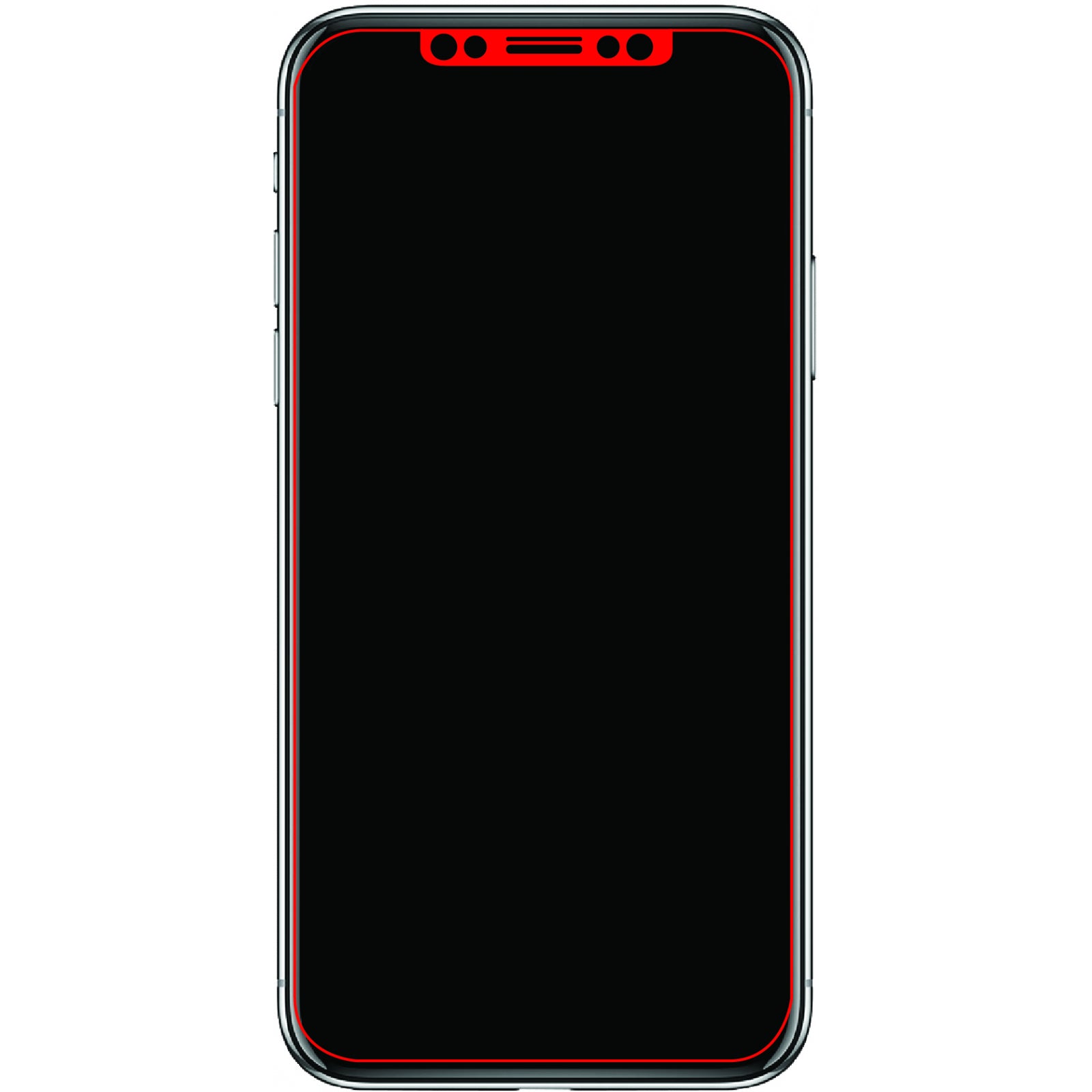 Mobilize Edge-To-Edge Glass Screen Protector Apple iPhone X/Xs/11 Pro Black Full Glue