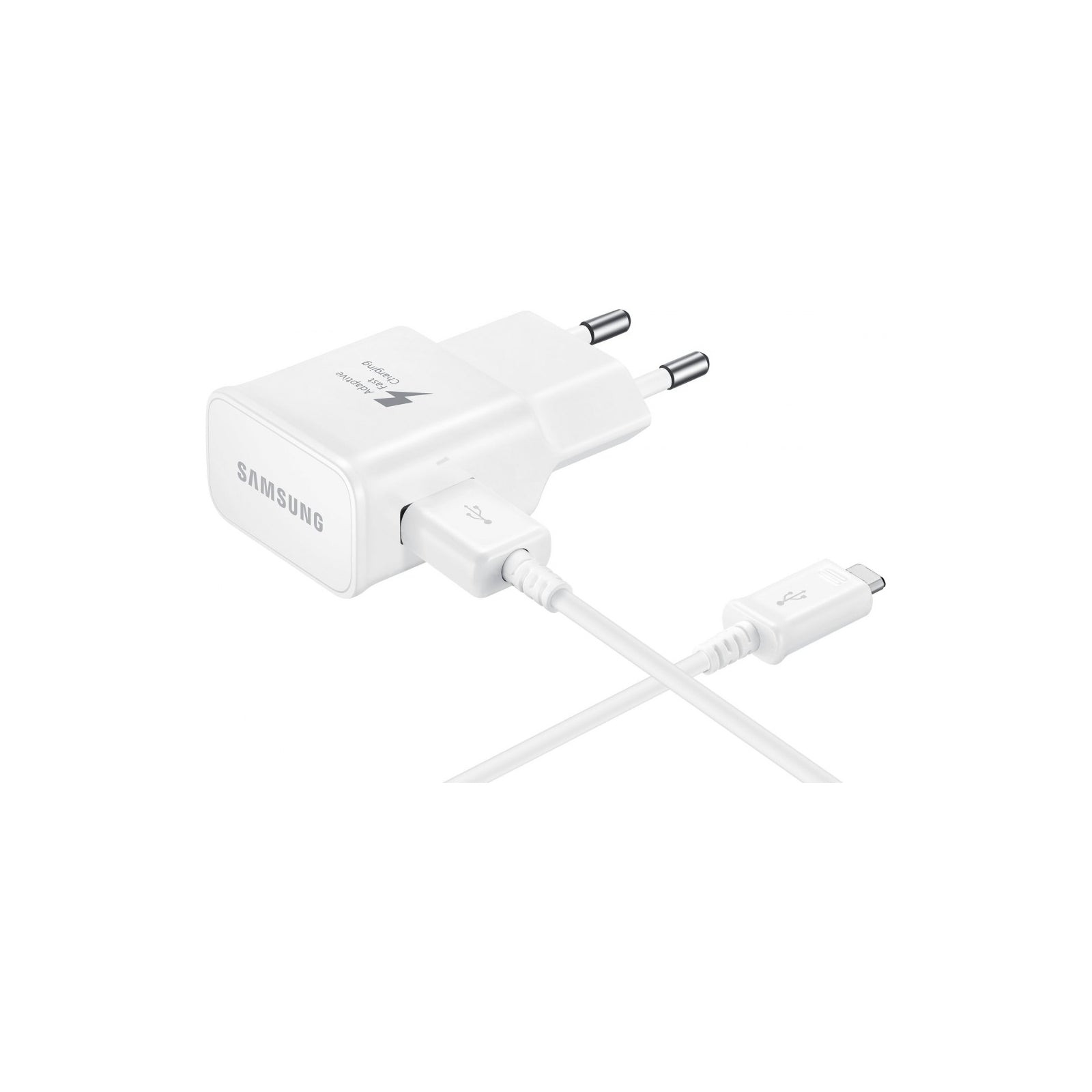 EP-TA20EWECGWW Samsung Adaptive Fast Charging Travel Charger incl. USB-C Cable 15W White Bulk