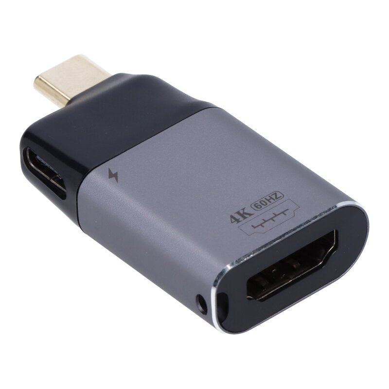 4K 60Hz USB-C (male) naar HDMI (female) en USB-C (female) PD Adapter voor iMac/MacBook/Laptop