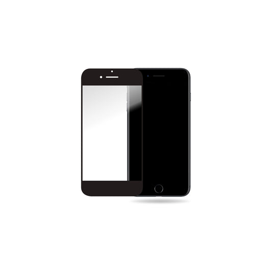 Mobilize Glass Screen Protector - Black Frame - Apple iPhone 6 Plus/6S Plus/7 Plus/8 Plus