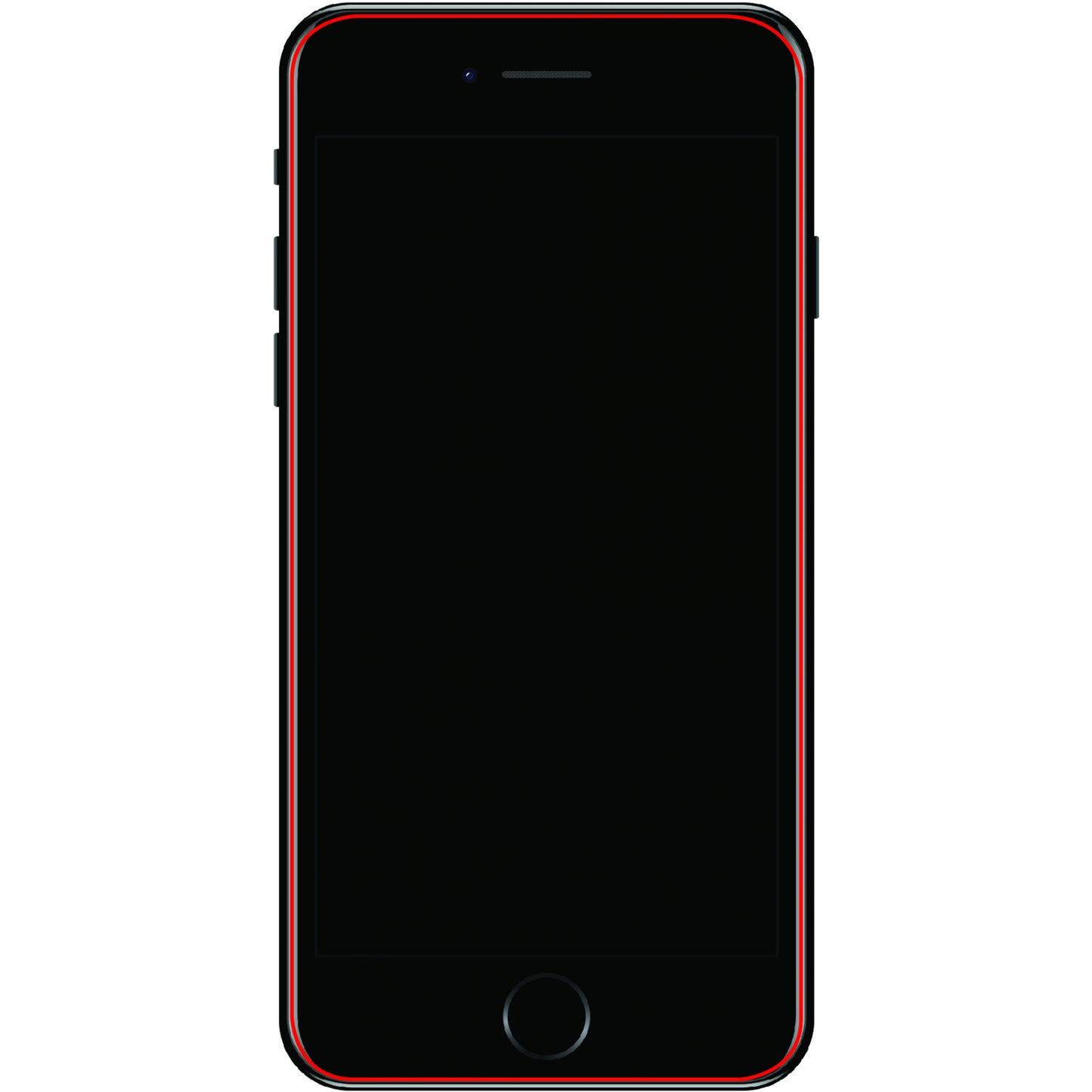 Mobilize Glass Screen Protector - Black Frame - Apple iPhone 6 Plus/6S Plus/7 Plus/8 Plus