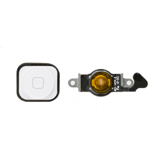 Replacement Home Button Flex Cable incl. Home Button for Apple iPhone 5 White OEM