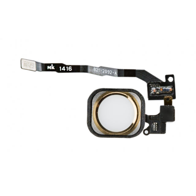 Ersatz Home Button Flex Kabel inkl. Home Button für Apple iPhone 5S Gold OEM