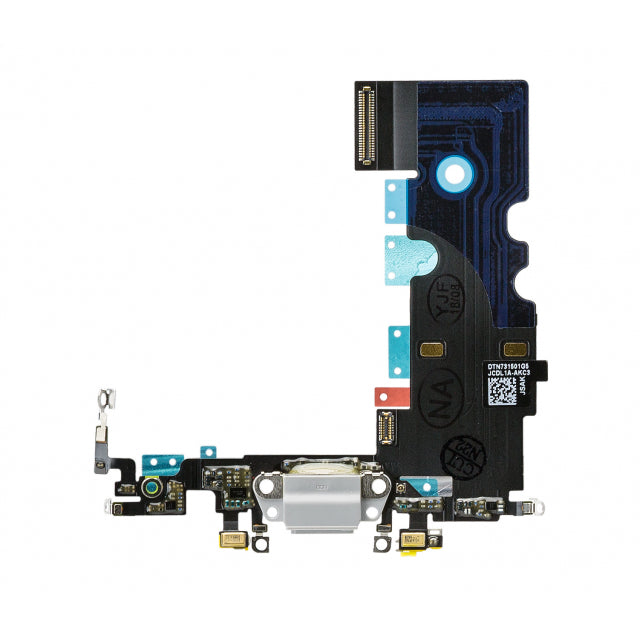 Replacement Charge/Data Connector incl. Flex Cable for Apple iPhone 8 White OEM