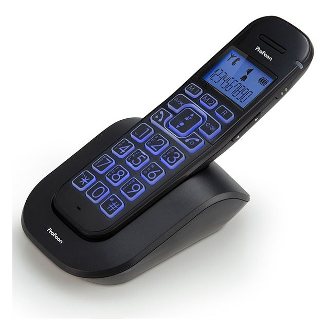 PDX-2808 Profoon Großtasten-DECT-Telefon Schwarz