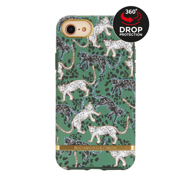 Richmond & Finch Freedom Series Apple iPhone 6/6S/7/8/SE (2020/2022) Green Leopard/Gold