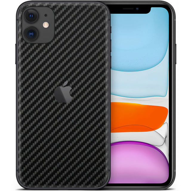 dskinz Smartphone Back Skin for Apple iPhone 11 Carbon Black