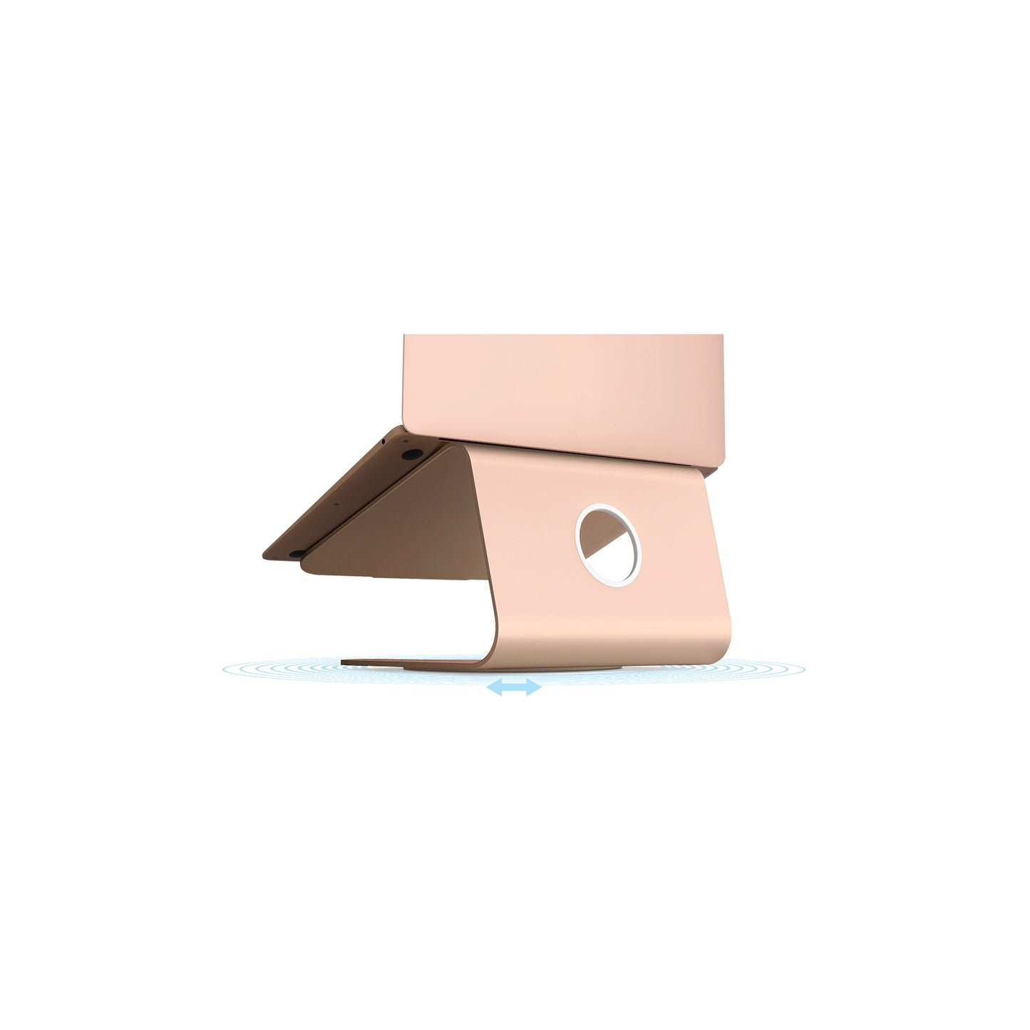 Rain Design mStand 360 Laptop Stand + Swivel Base Rose Gold