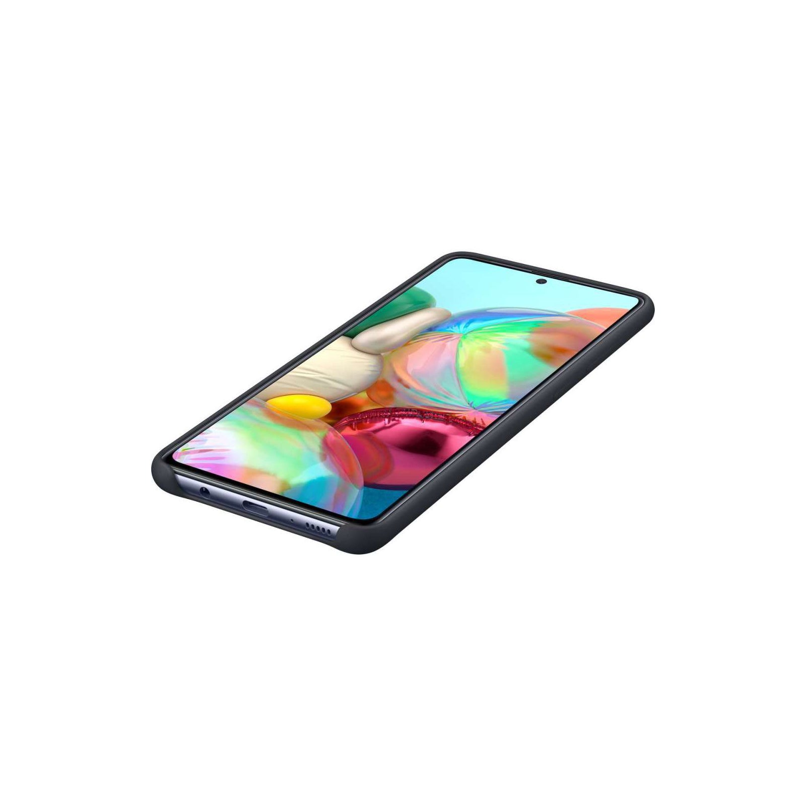 EF-PA715TBEGEU Samsung Silicone Cover Galaxy A71 Black